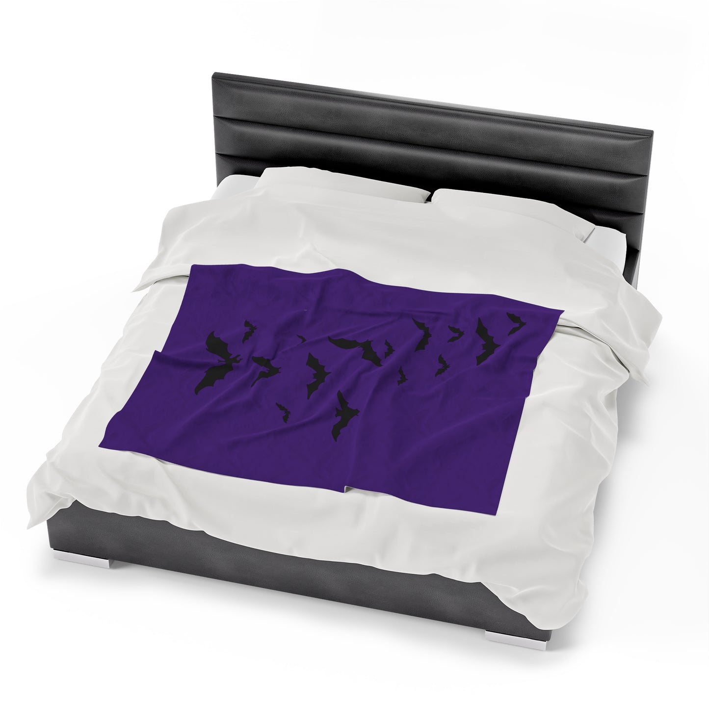 Bat Blanket Purple Velveteen Plush Blanket