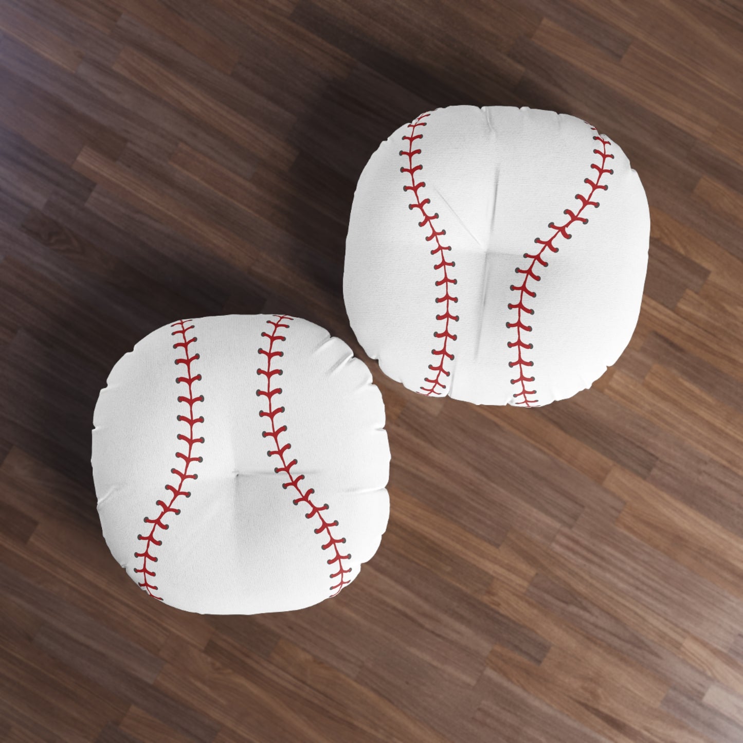 Baseball Tufted Floor Pillow, Round Tufted pouf floor pillow