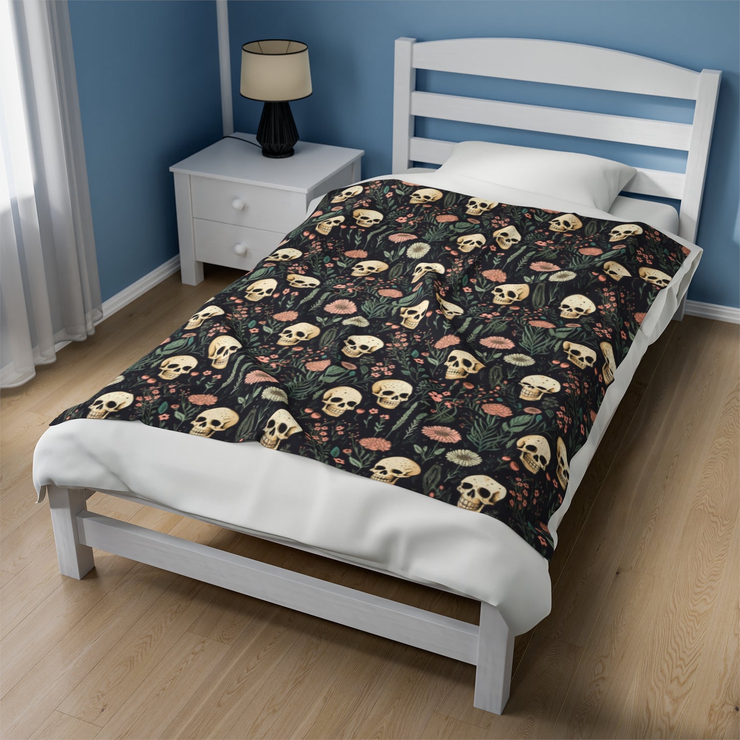 Skull Velveteen Plush Blanket