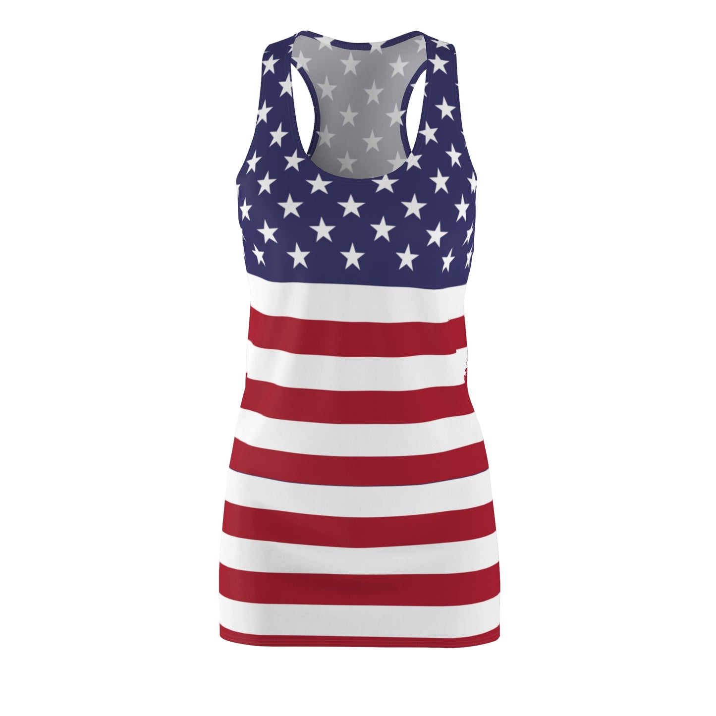 Flag Dress Women Cut & Sew Racerback Dress