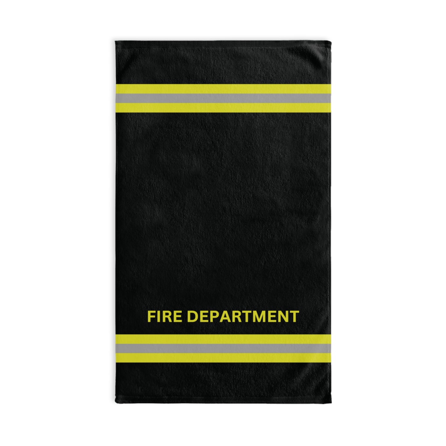 Fire Dept Theme Black Gym Towel 16"x28"