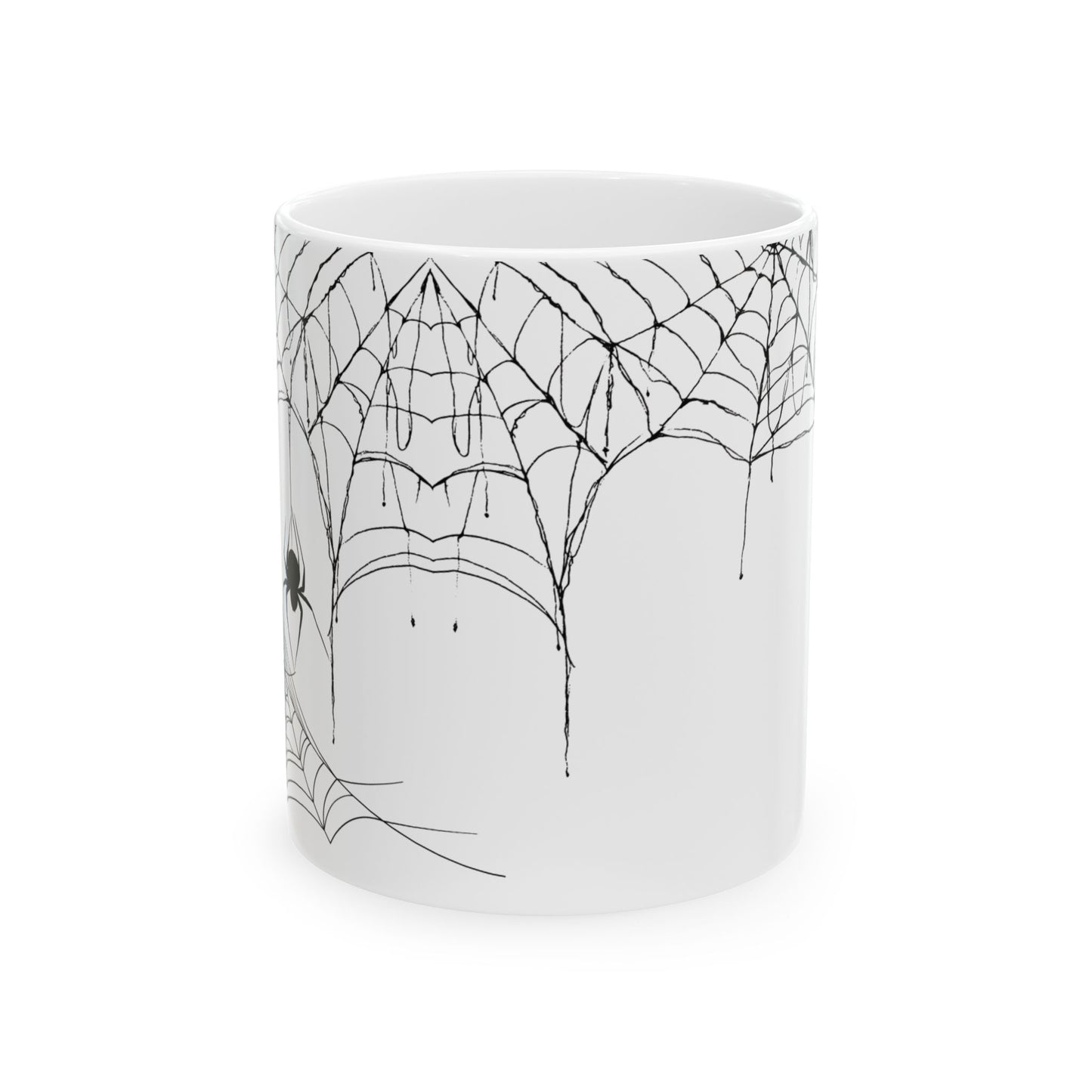 Spider Web Mugs White