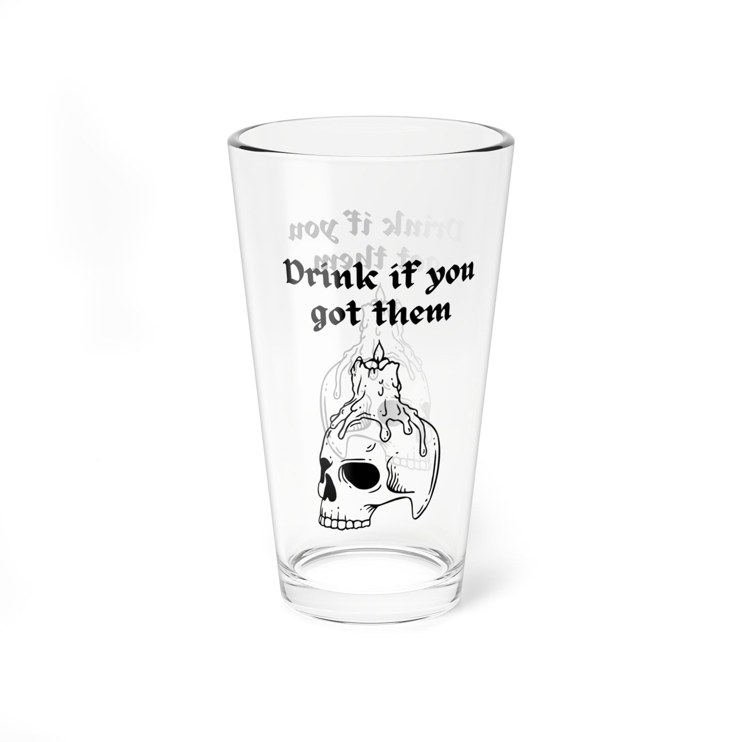 Skull Theme Mixing Glass, 16oz