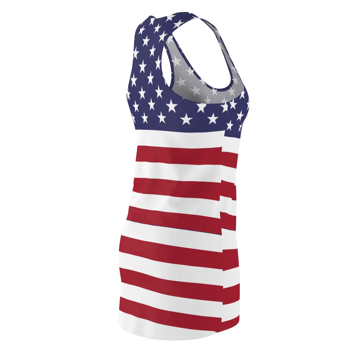 Flag Dress Women Cut & Sew Racerback Dress