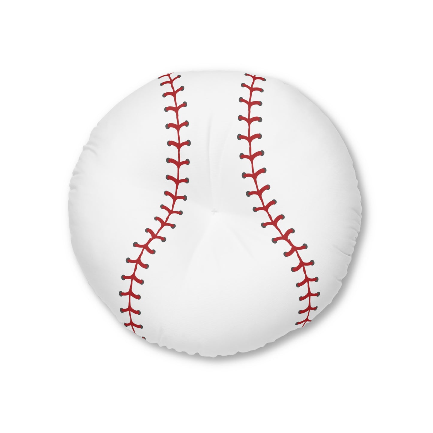 Baseball Tufted Floor Pillow, Round Tufted pouf floor pillow