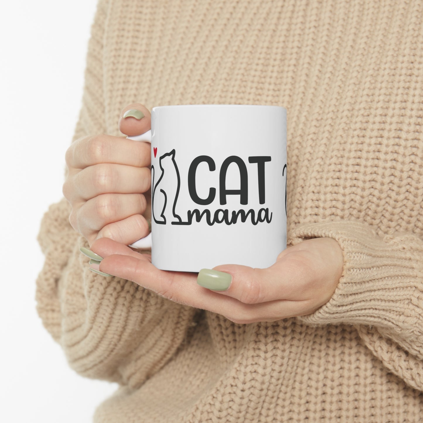 Cat Mama Humor mug 11oz