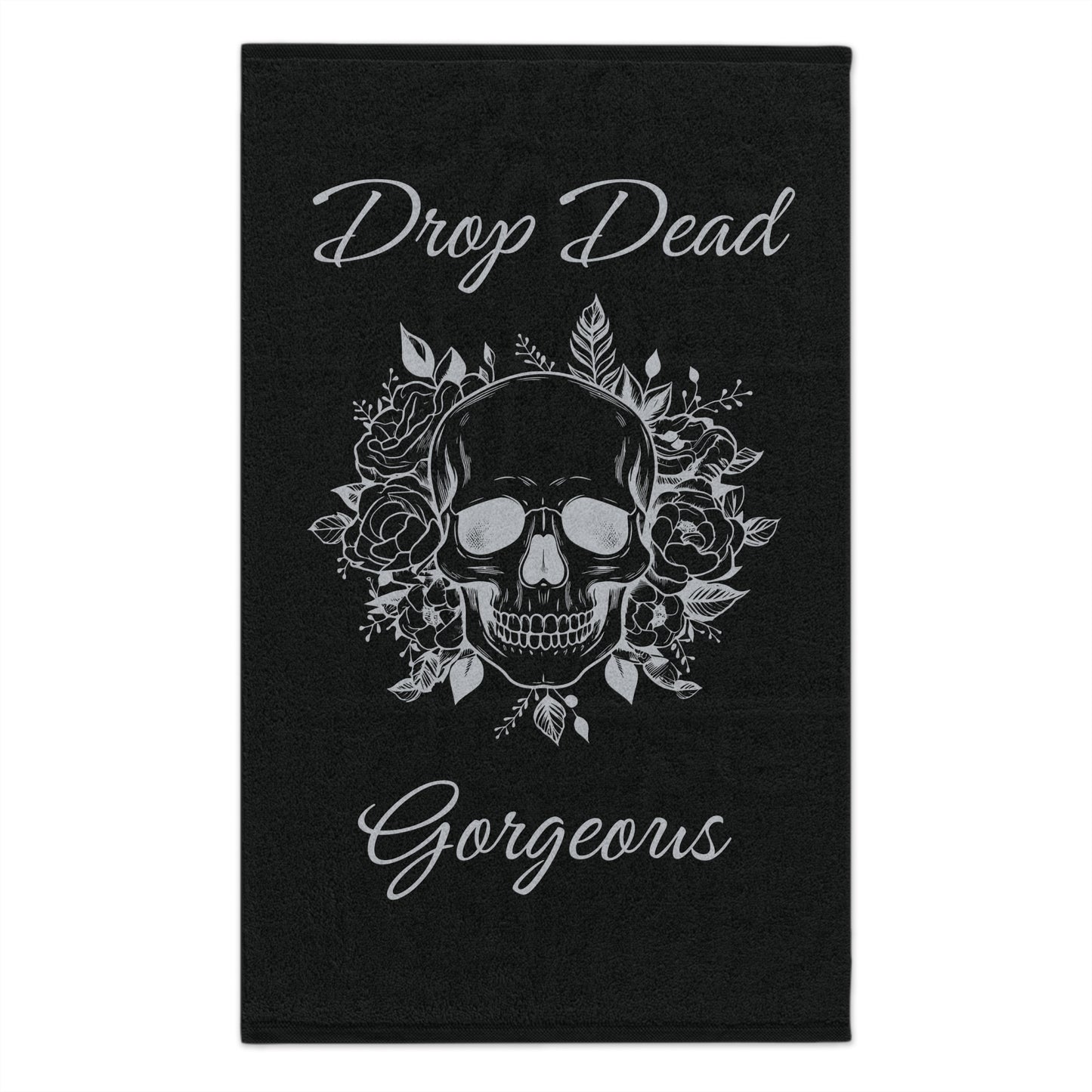 Drop Dead Gorgeous Skull Make remover towel 11"x18"