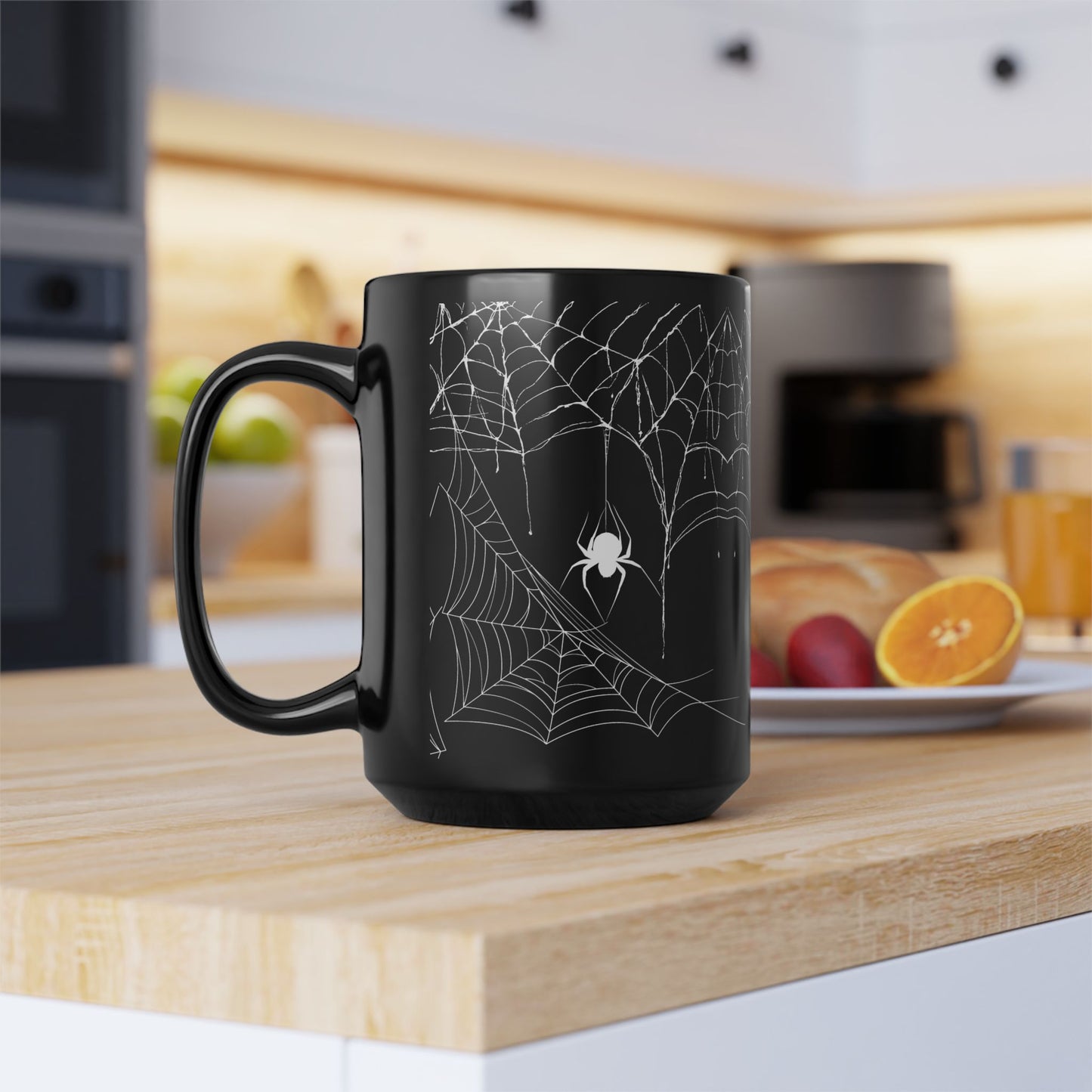 Spider Web Print Mug