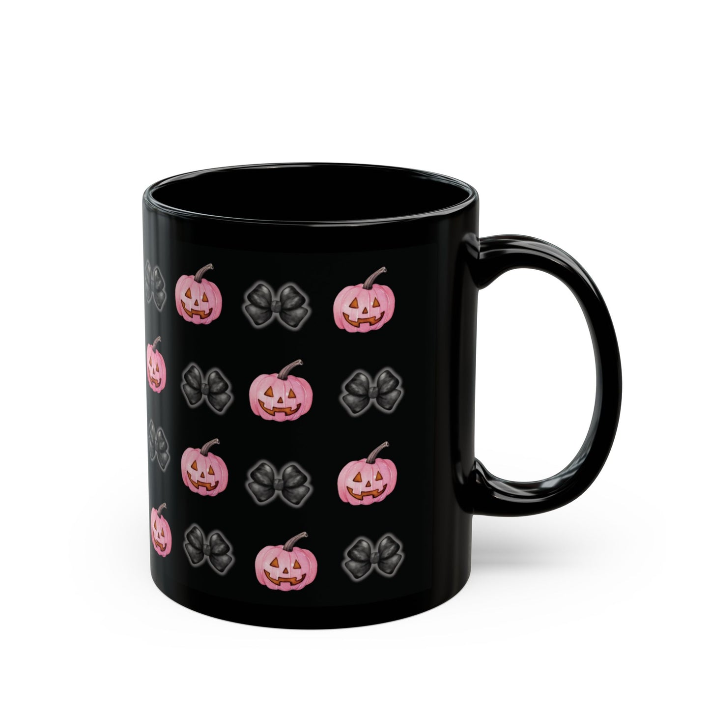 Pink Pumpkin Print Mug