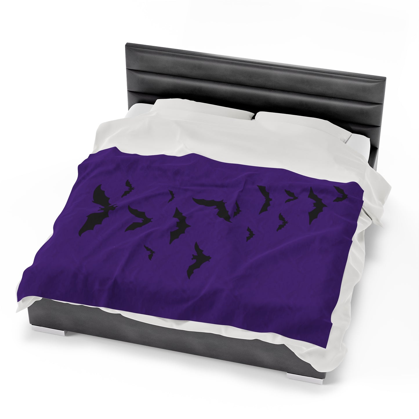 Bat Blanket Purple Velveteen Plush Blanket