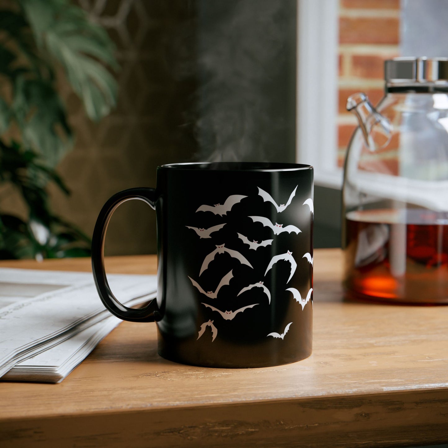 Bat Swarm Pattern Mug