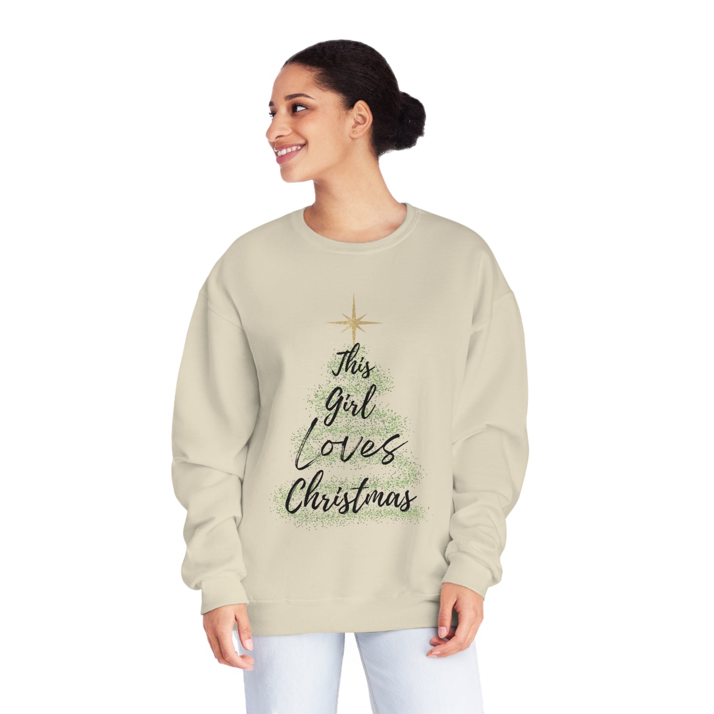 This Girl Loves Christmas NuBlend® Crewneck Sweatshirt