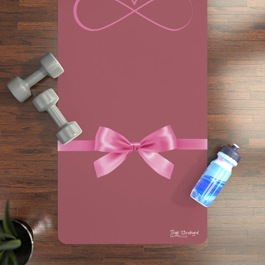 Pink Bow Rubber Yoga Mat