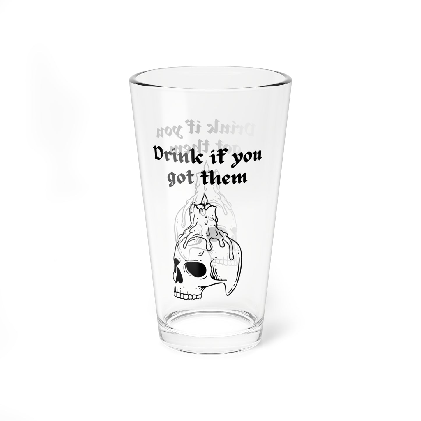 Skull Theme Mixing Glass, 16oz