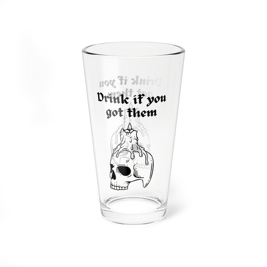 Skull Theme Mixing Glass, 16oz