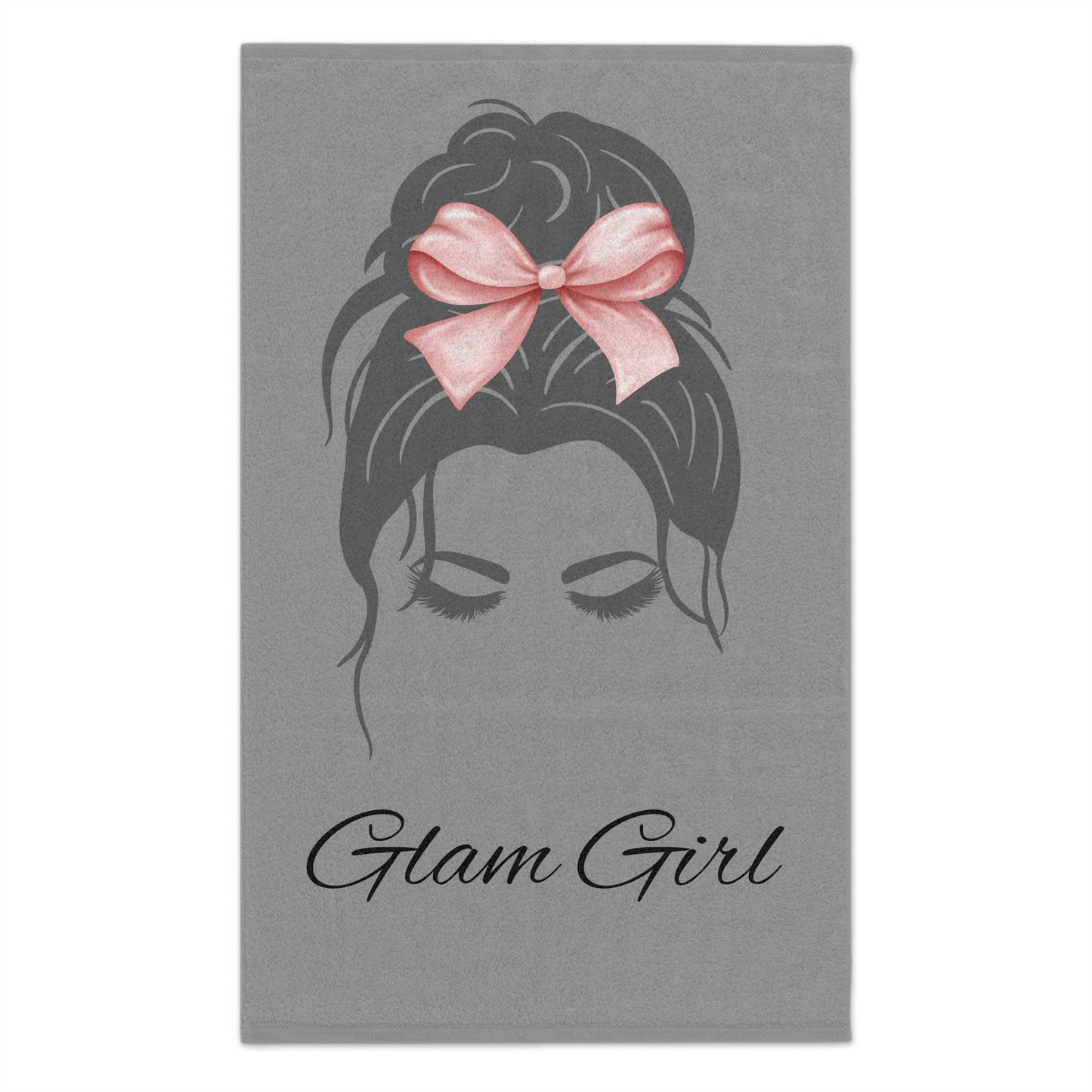 Glam girl Makeup towel Grey 11"x18"