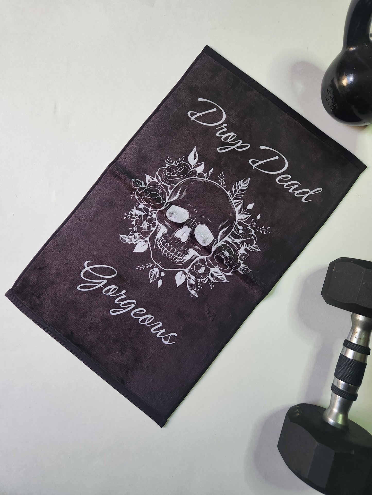 Drop Dead Gorgeous Skull Make remover towel 11"x18"