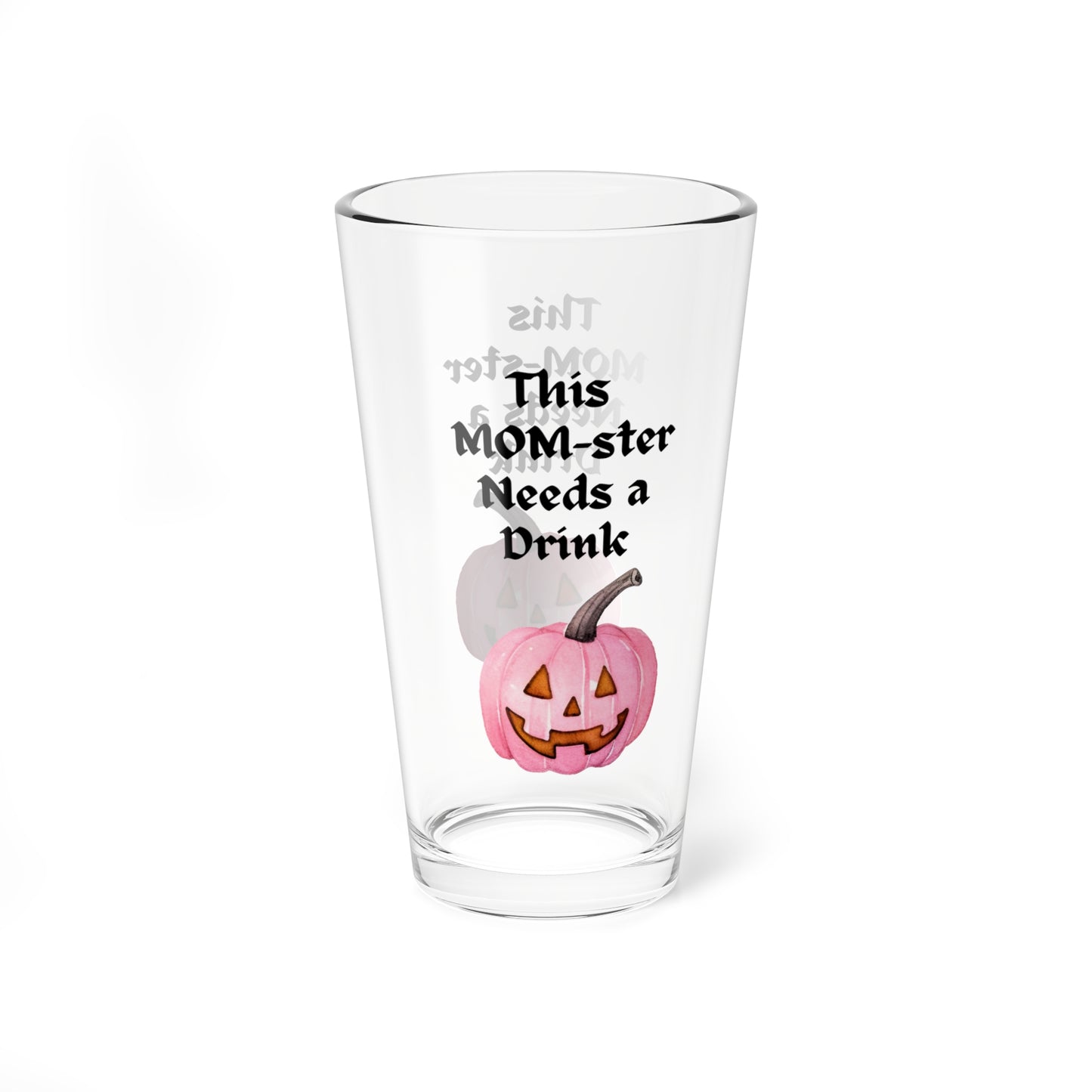 Mom-ster Halloween Mixing Glass, 16oz