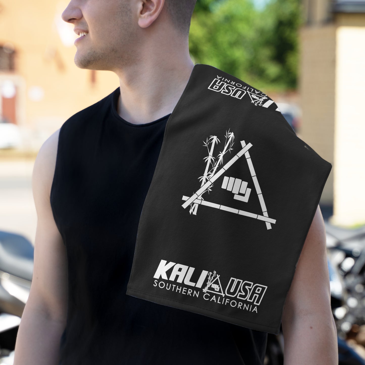 Black Kali USA Rally Towel, 11x18