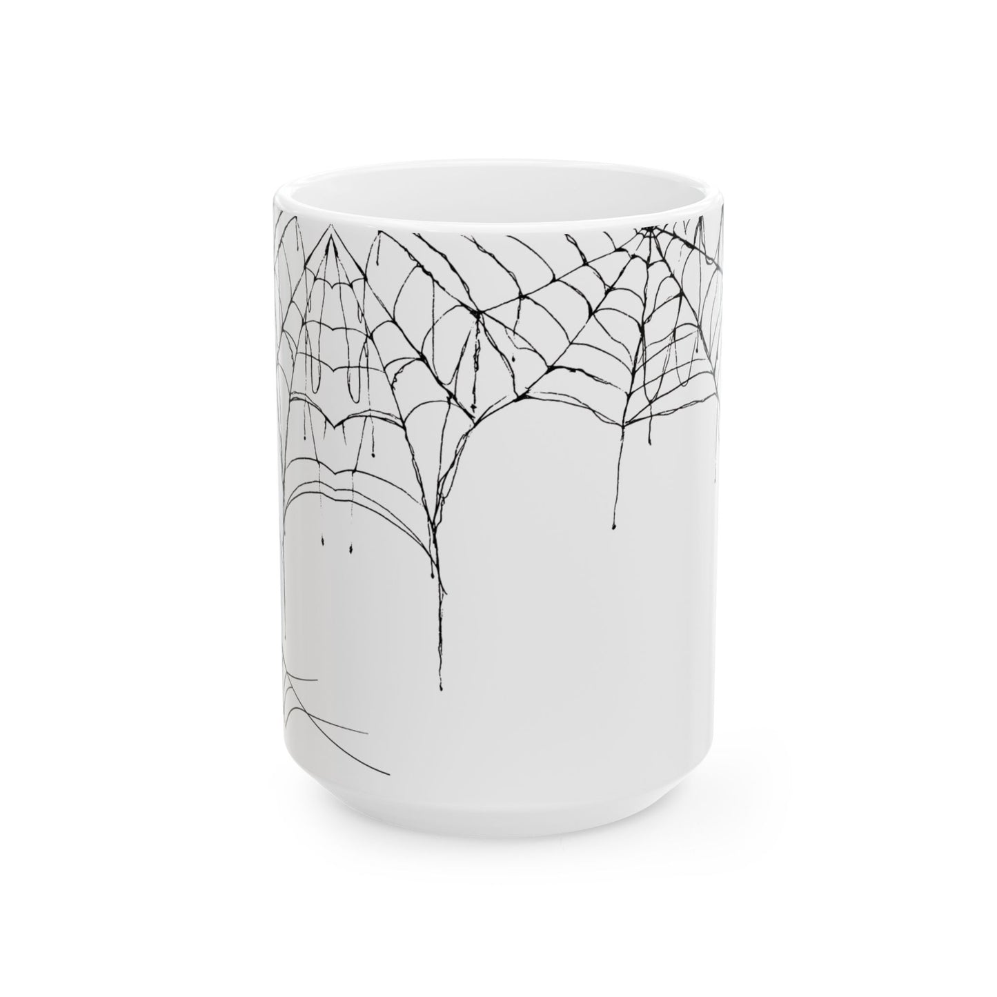 Spider Web Mugs White