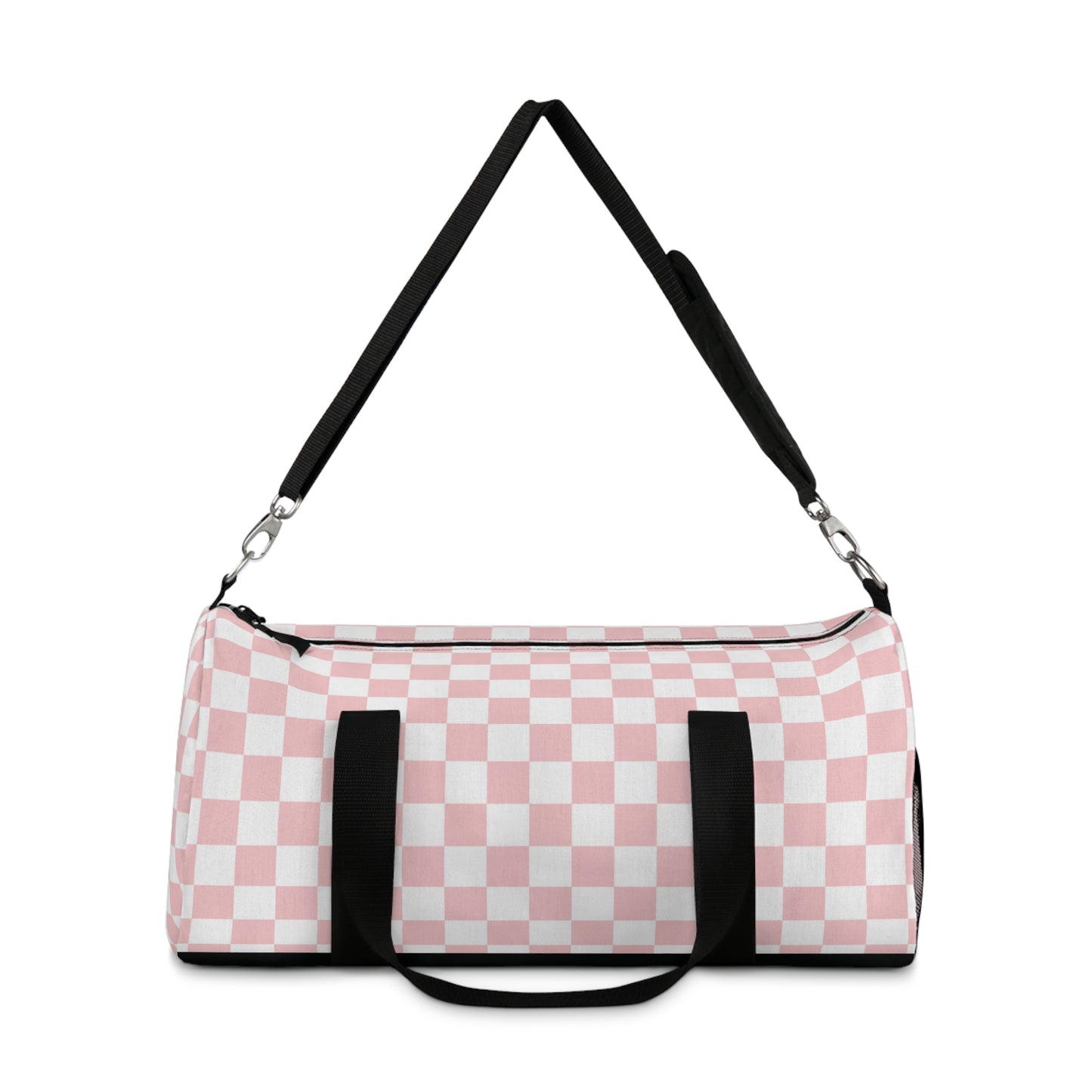 Pink checkered Duffel Bag checkered gym bag for travel