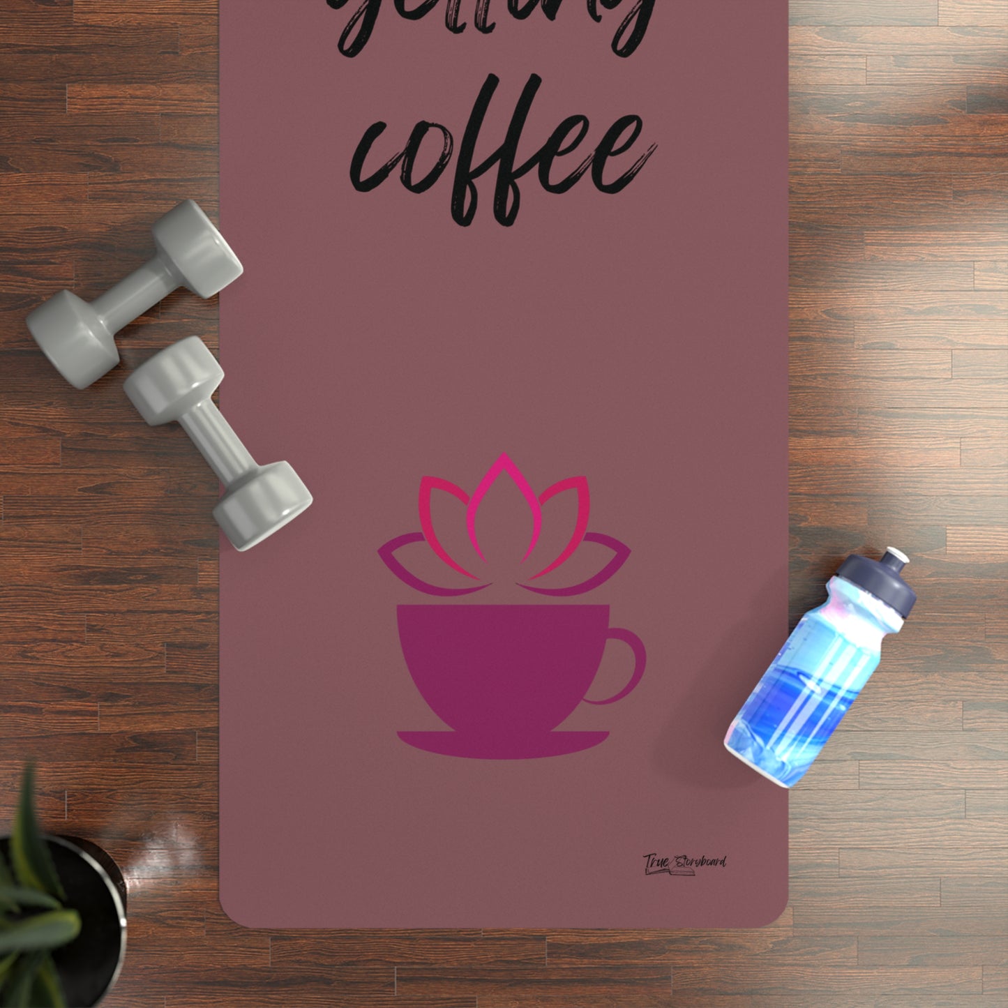 After this Coffee Rubber Yoga Mat