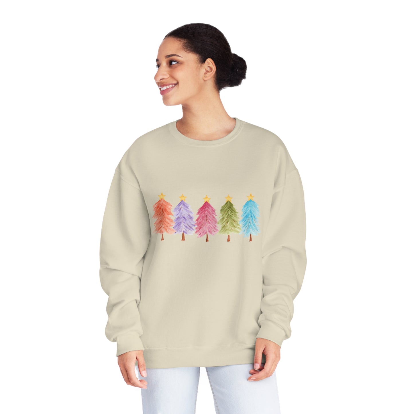 Colorful Trees NuBlend® Crewneck Sweatshirt