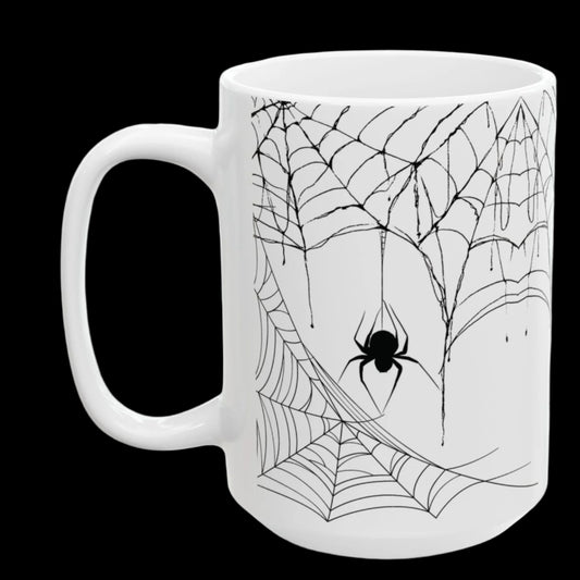 Spider Web Mugs White