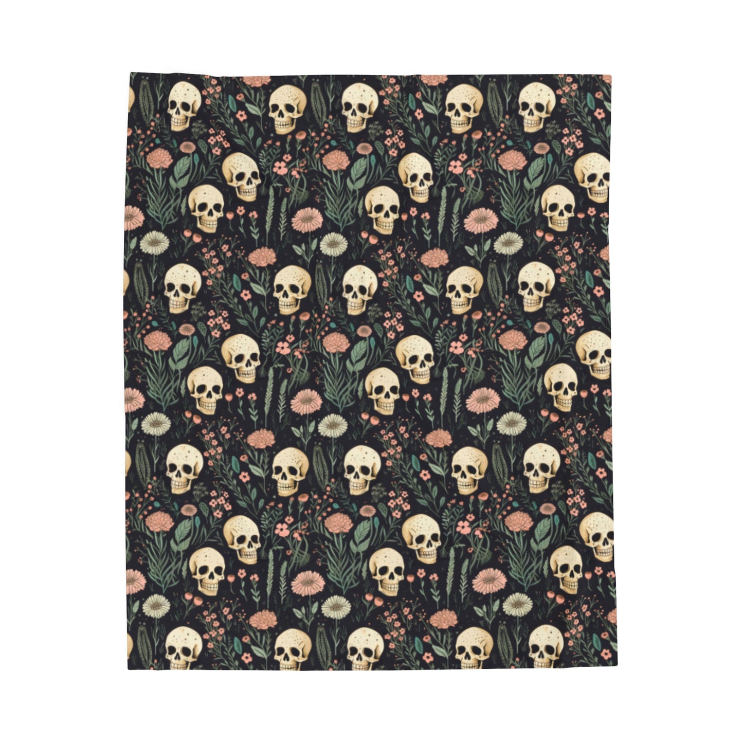 Skull Velveteen Plush Blanket