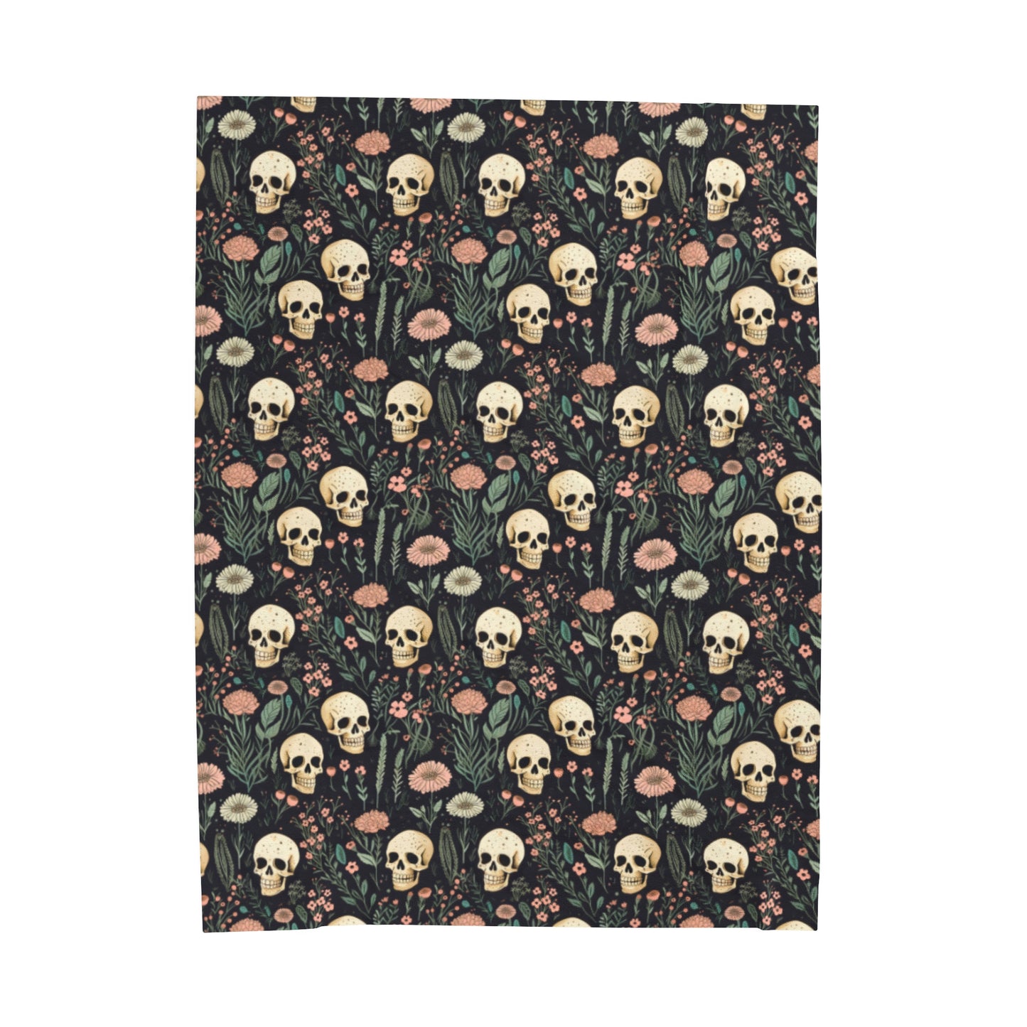 Skull Velveteen Plush Blanket