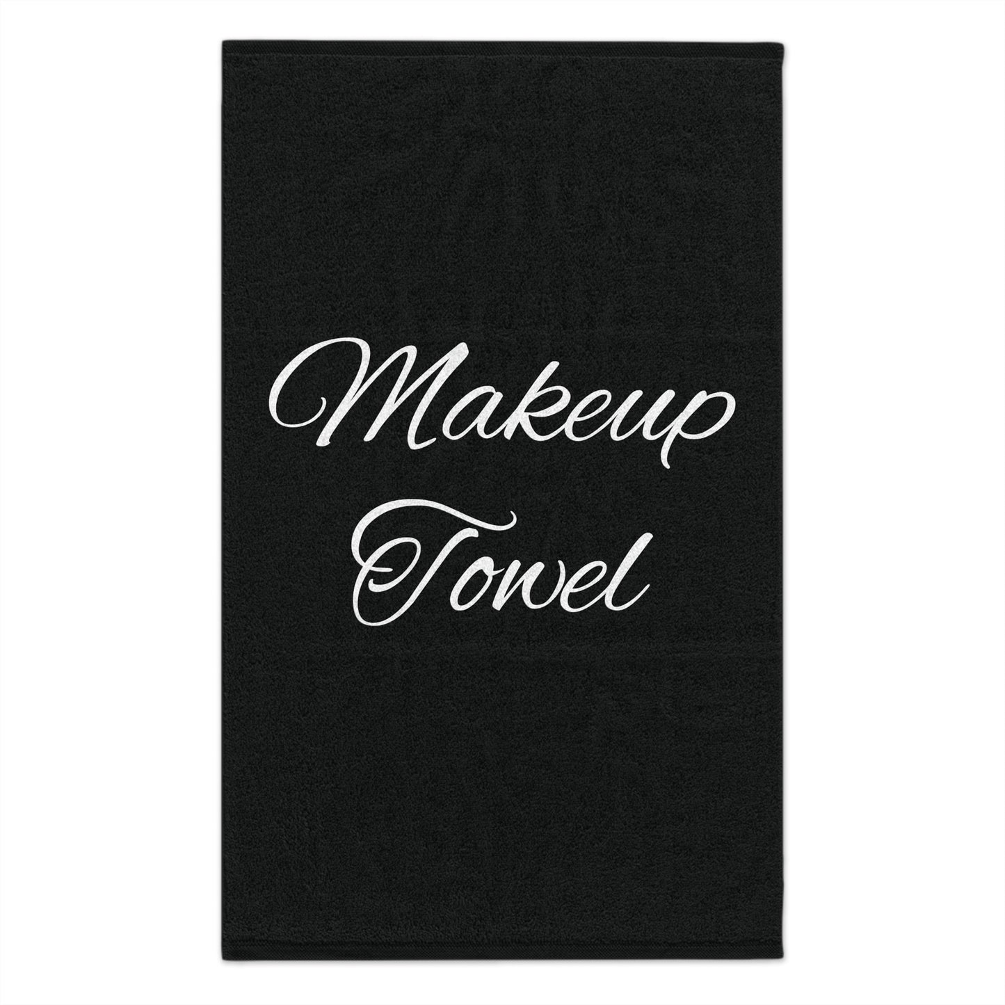 Black Makeup Towel 11x18