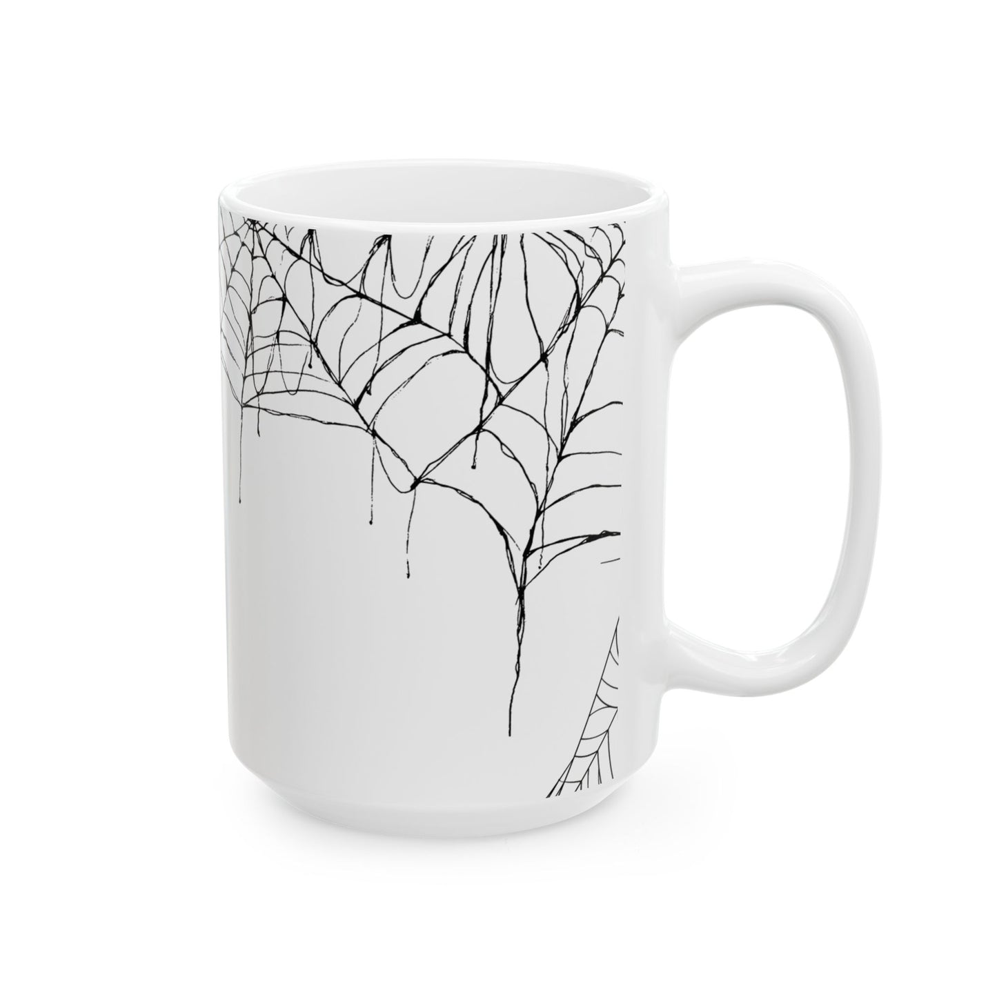 Spider Web Mugs White