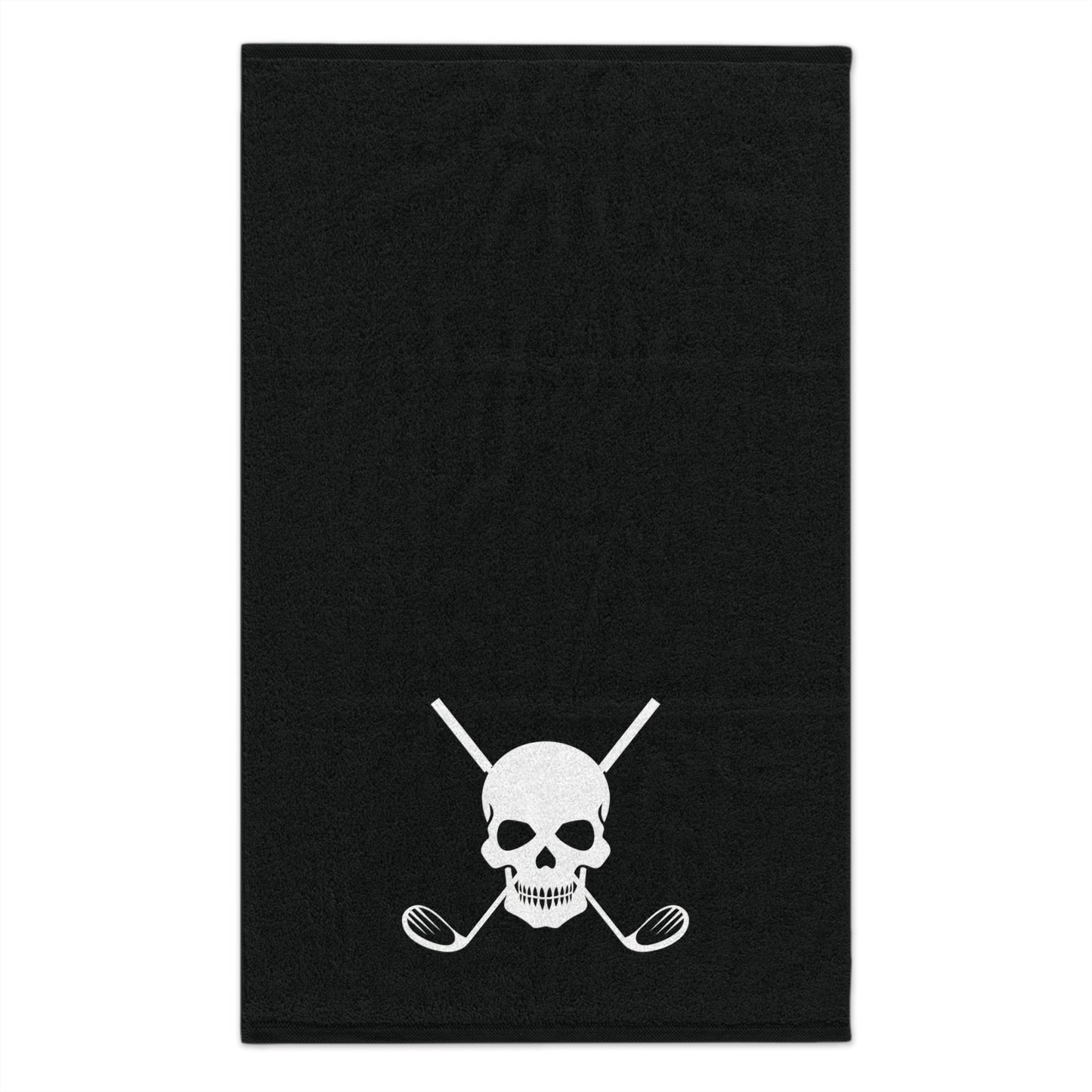 Grey Cross Skull Golf Rally Towel, 11x18