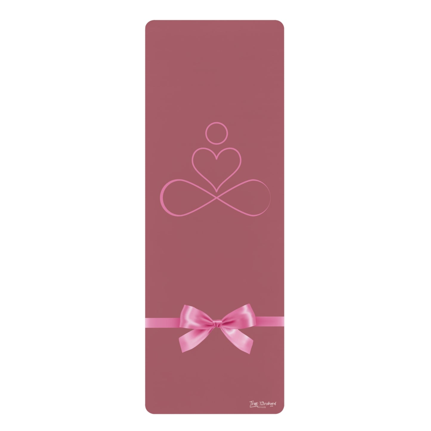 Pink Bow Rubber Yoga Mat