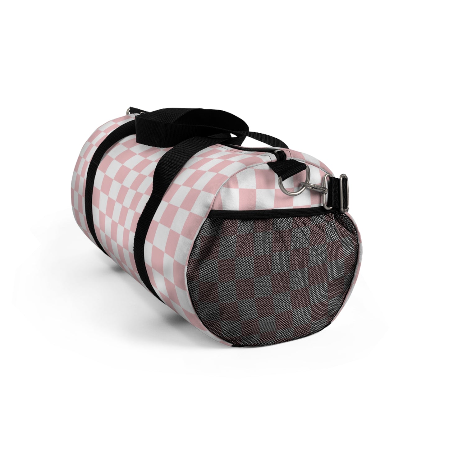 Pink checkered Duffel Bag checkered gym bag for travel