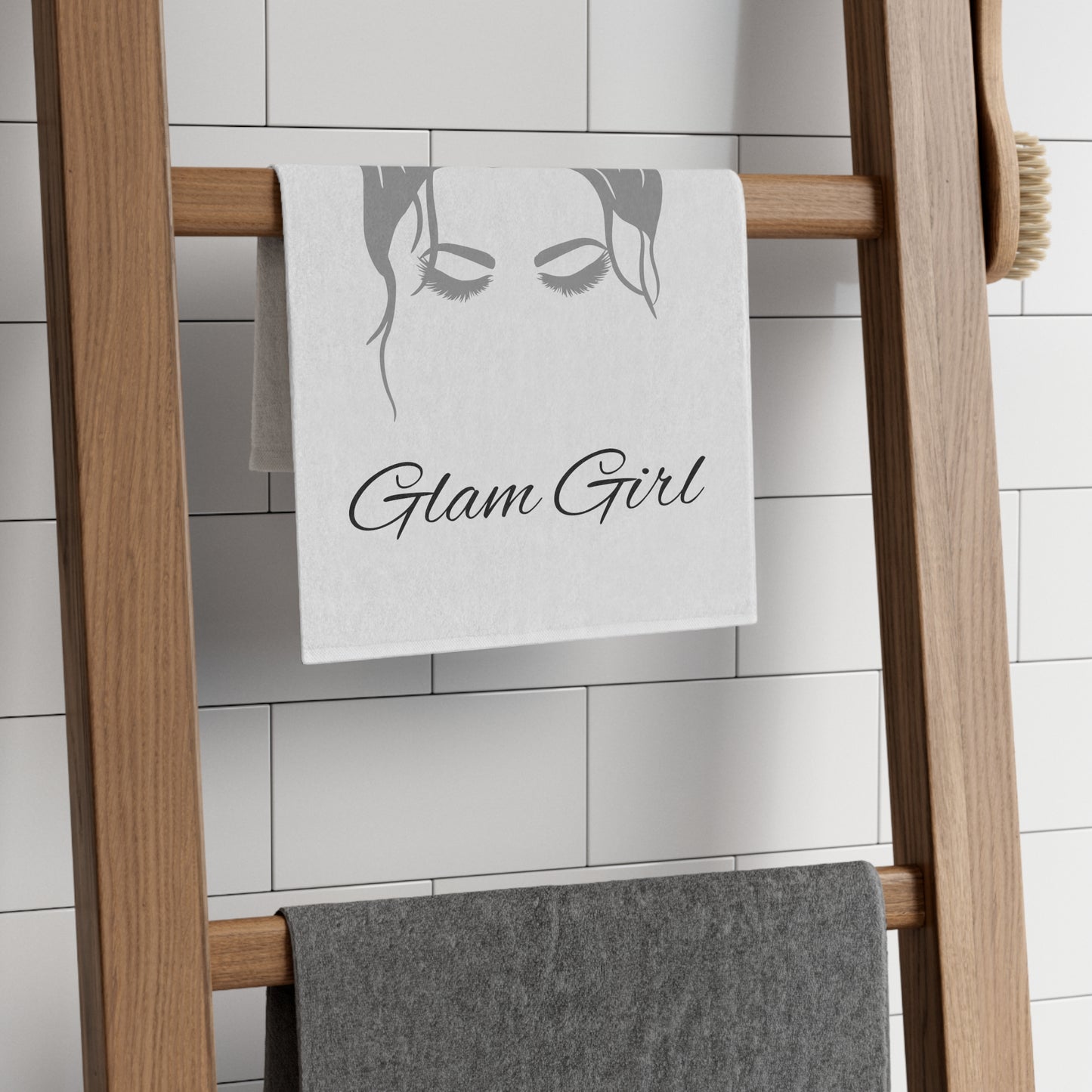 Glam girl Makeup towel White 11"x18"