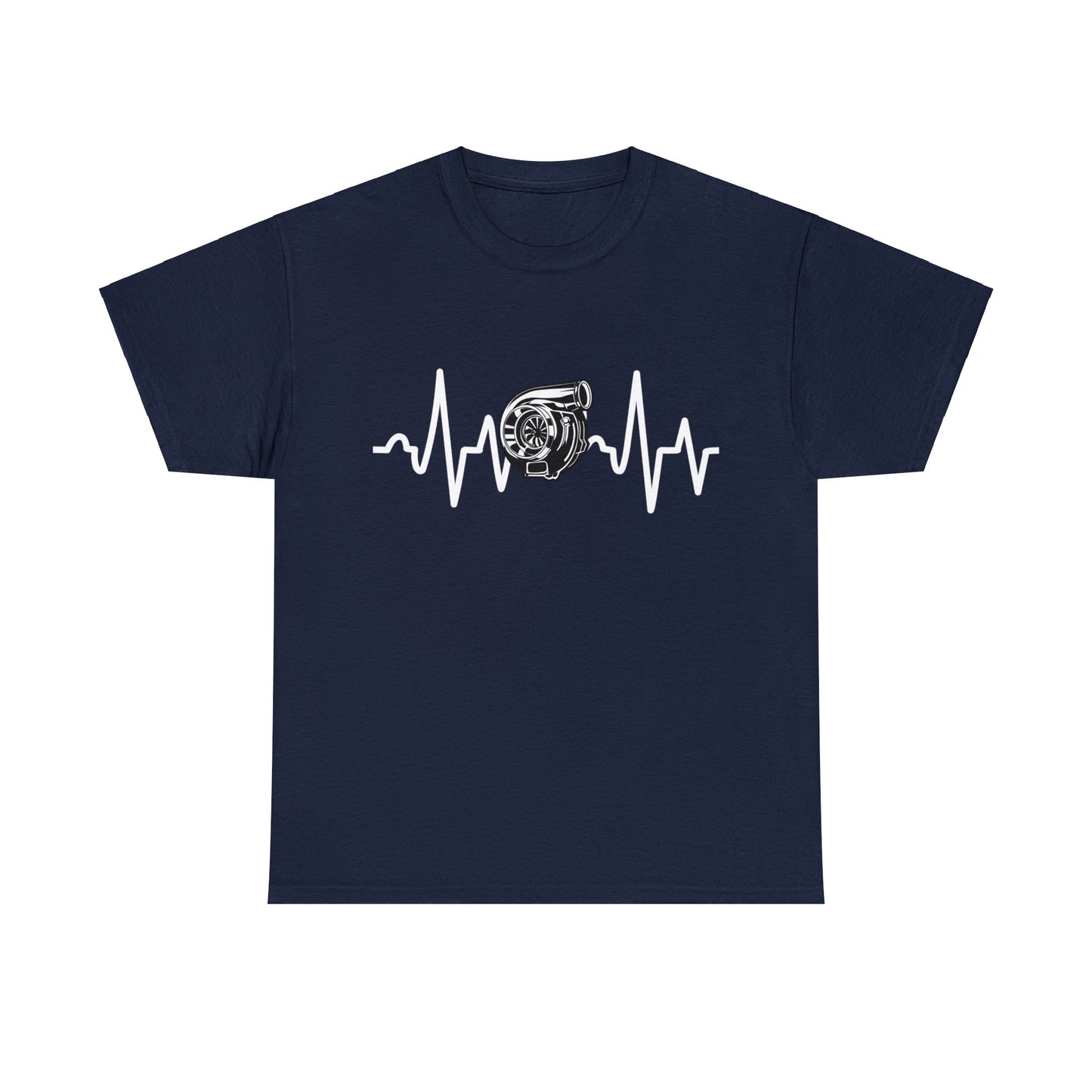 Turbo Heart Beat Unisex Shirt Wht