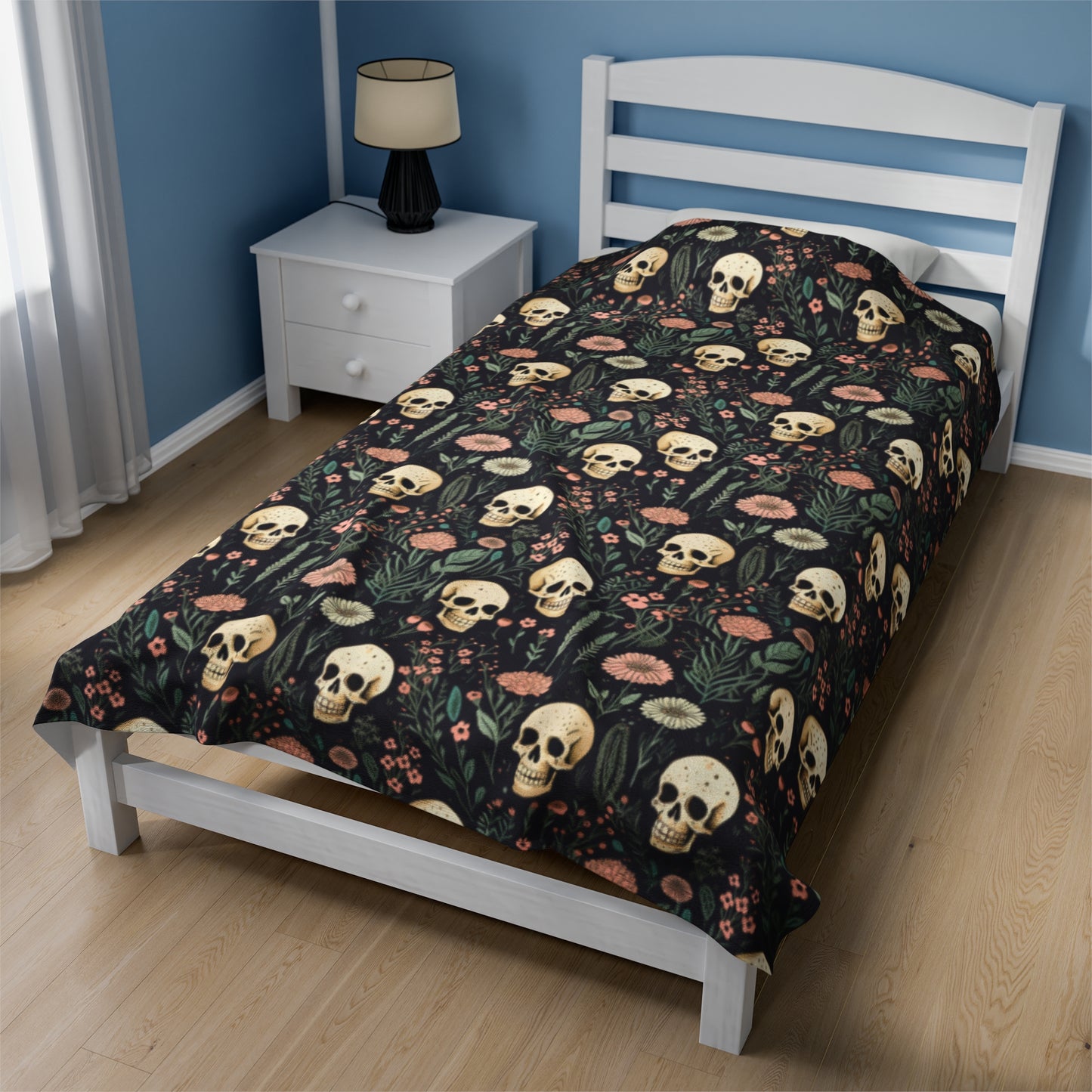 Skull Velveteen Plush Blanket