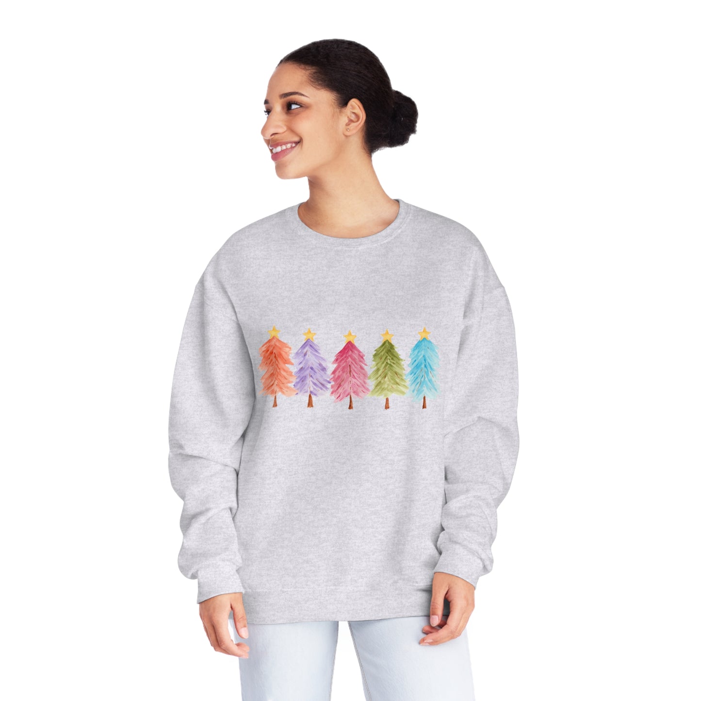 Colorful Trees NuBlend® Crewneck Sweatshirt