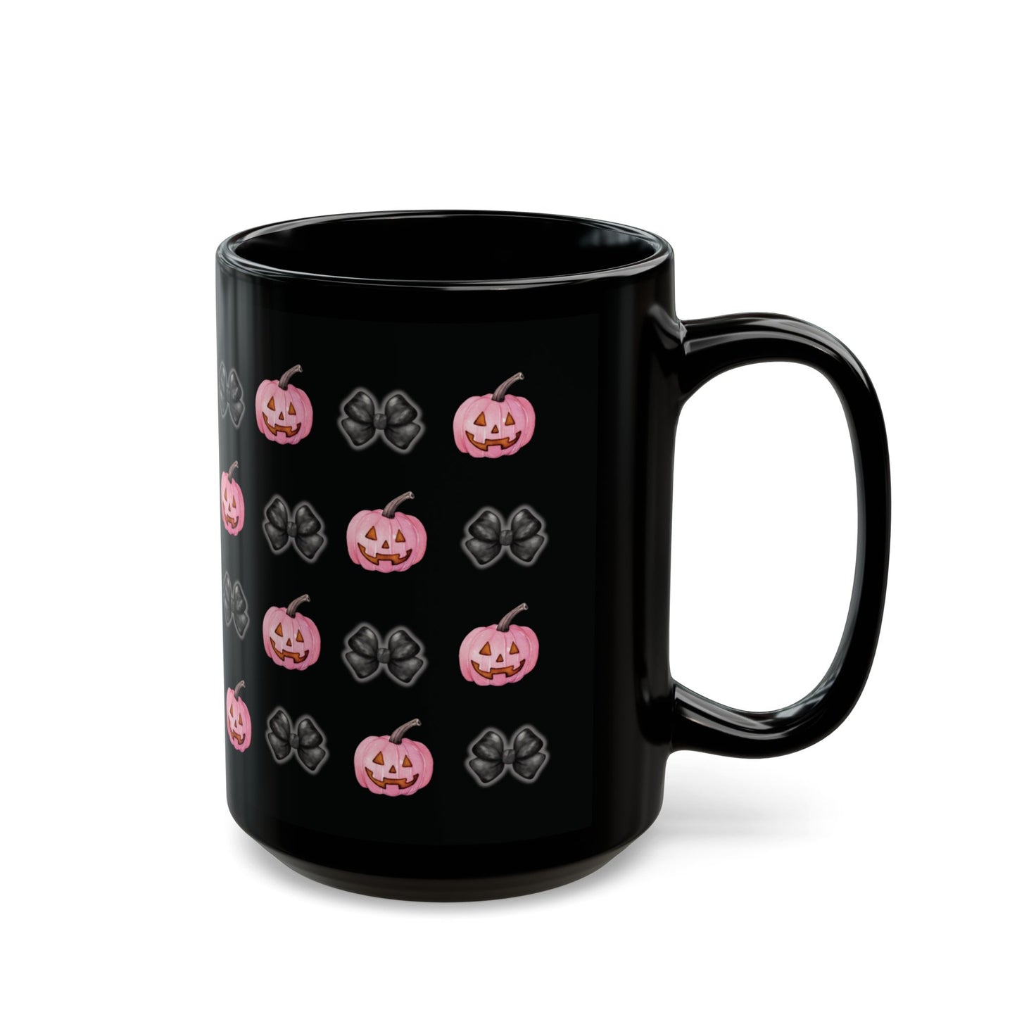 Pink Pumpkin Print Mug