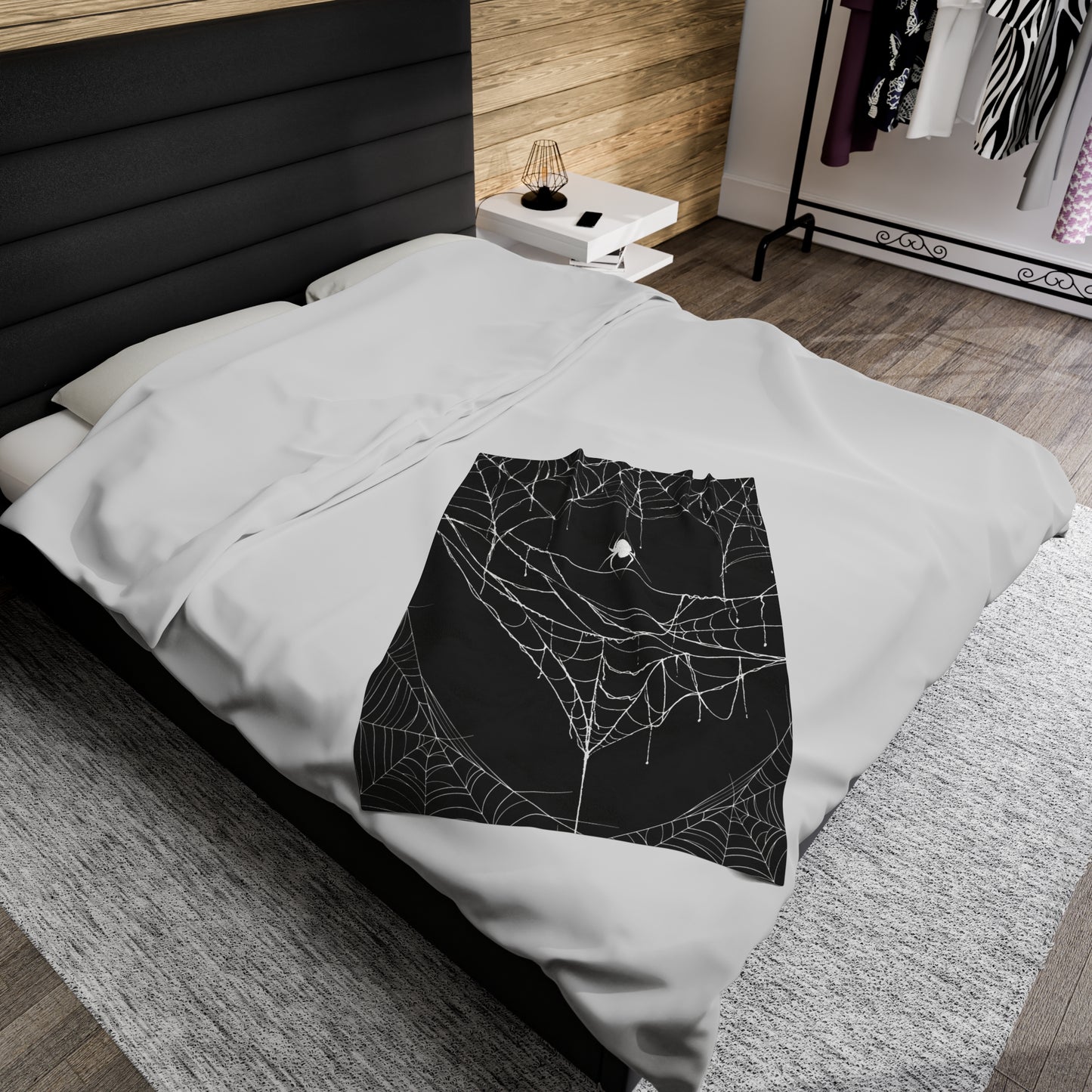 Spider Web Blanket Halloween Plush Blanket