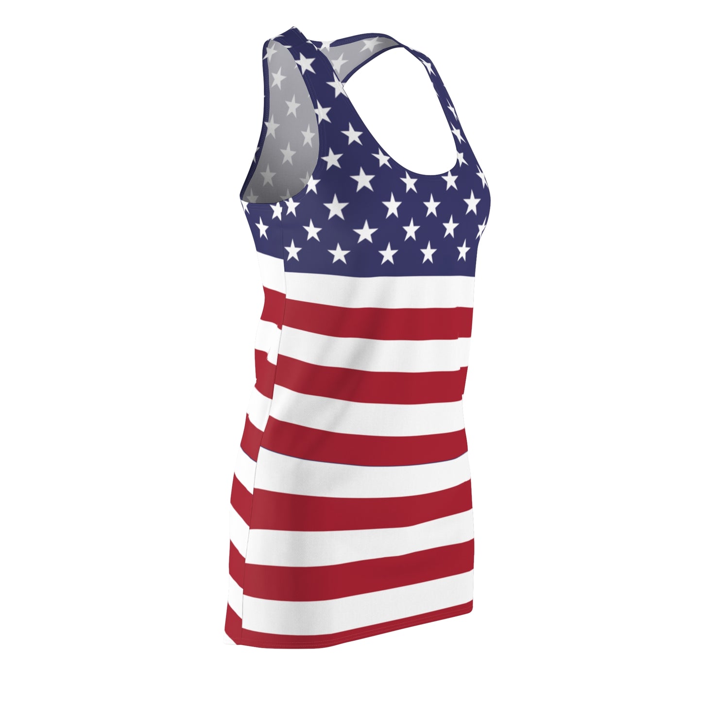 Flag Dress Women Cut & Sew Racerback Dress