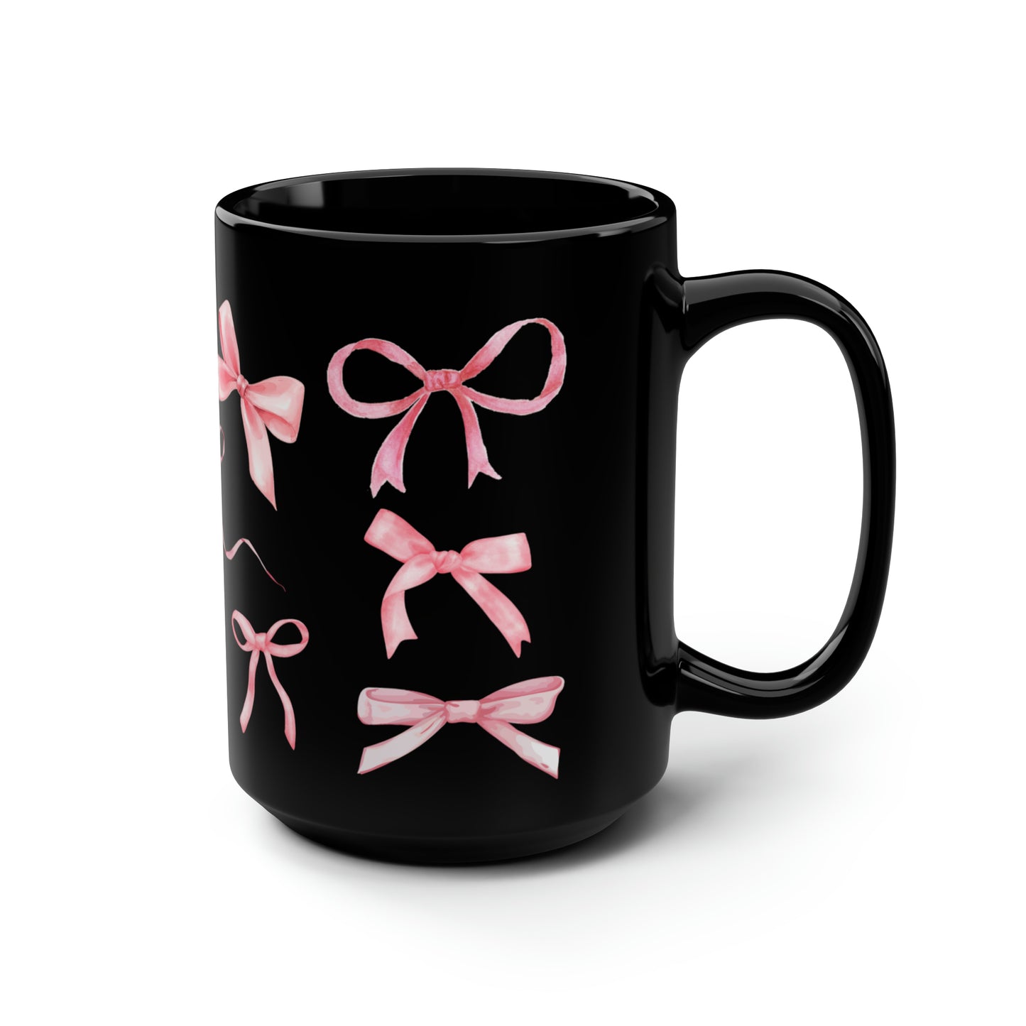 All tied up in a Bow Mug, 15oz decorative mug white cute cup girly coffee mug coquette core girl