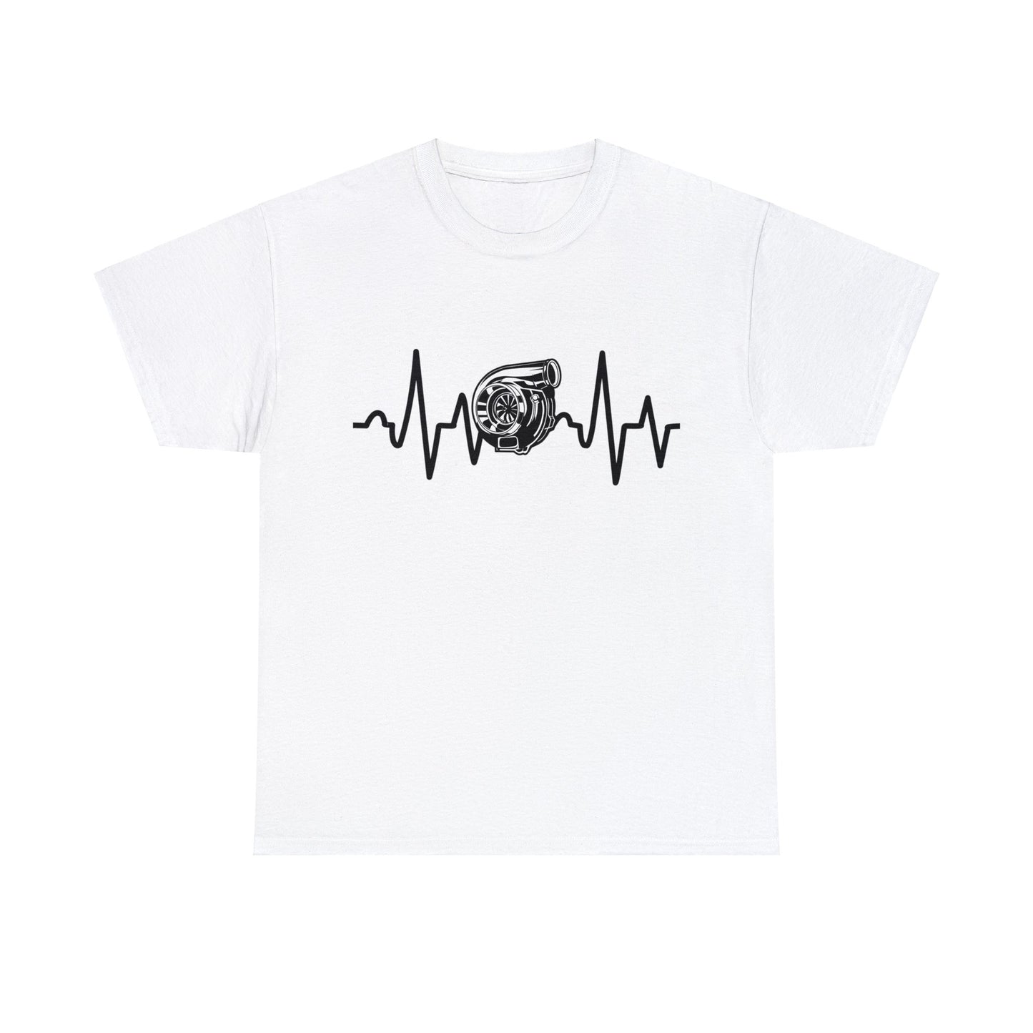 Turbo Heart Beat Unisex Shirt Wht