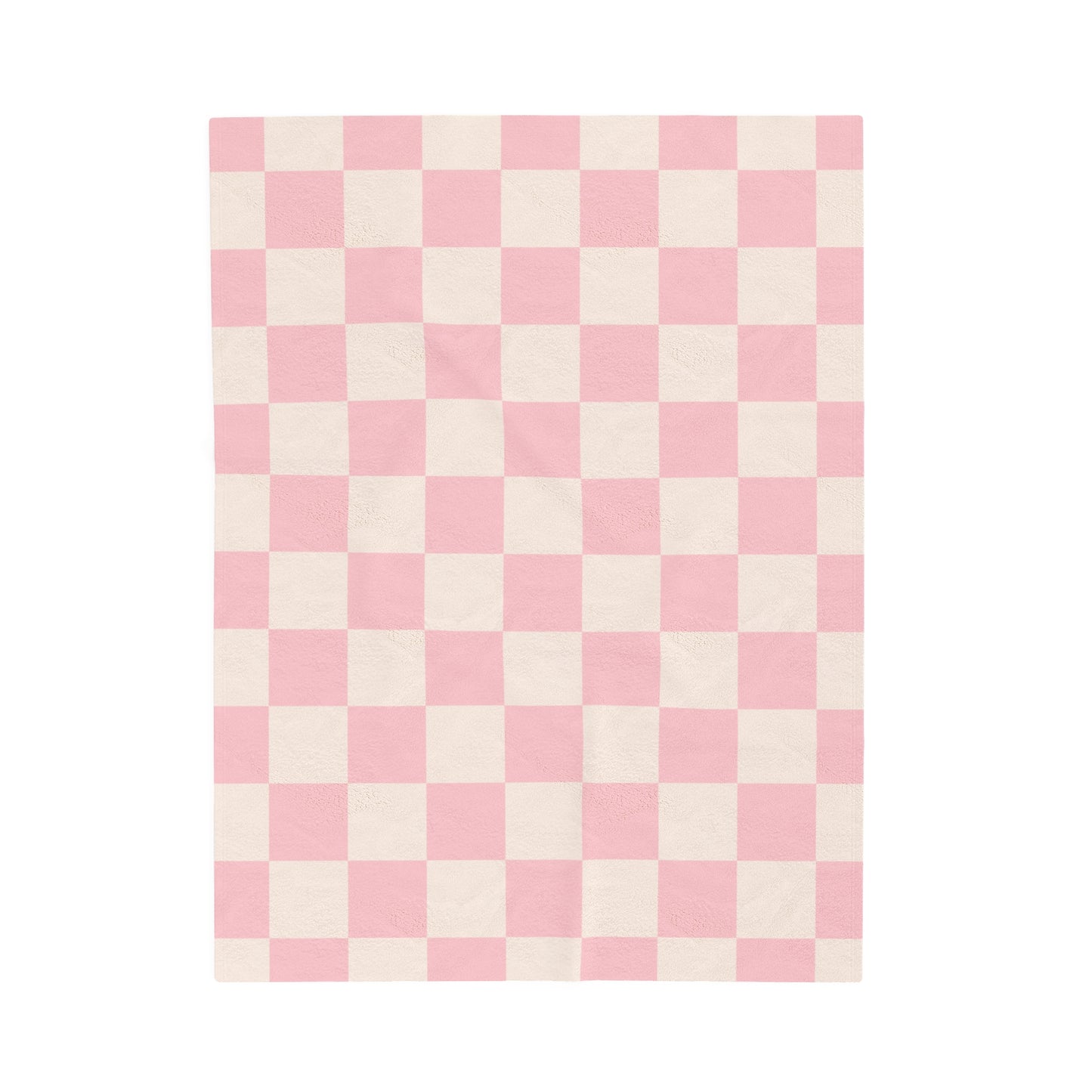 Pink Checkered Throw blanket Velveteen Plush Blanket