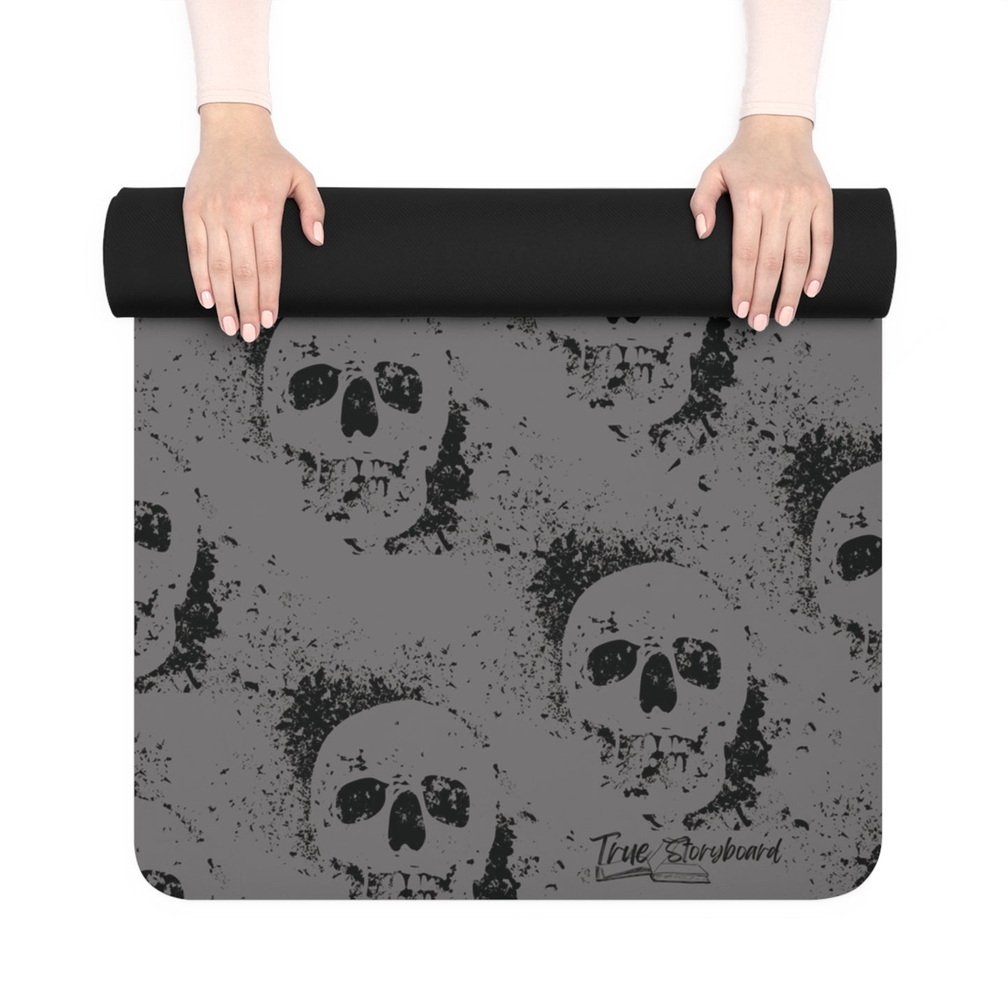 Skull Yoga Mat anti-slip yoga mat rubber bottom full print Skull design exercise floor mat