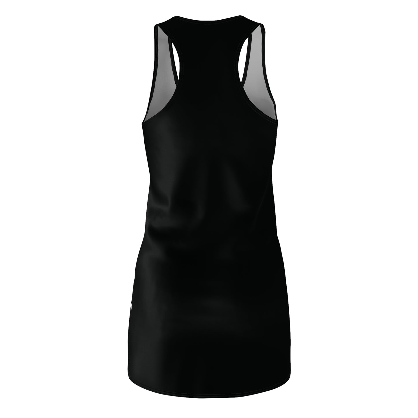 Black & White Flag Dress Women Cut & Sew Racerback Dress