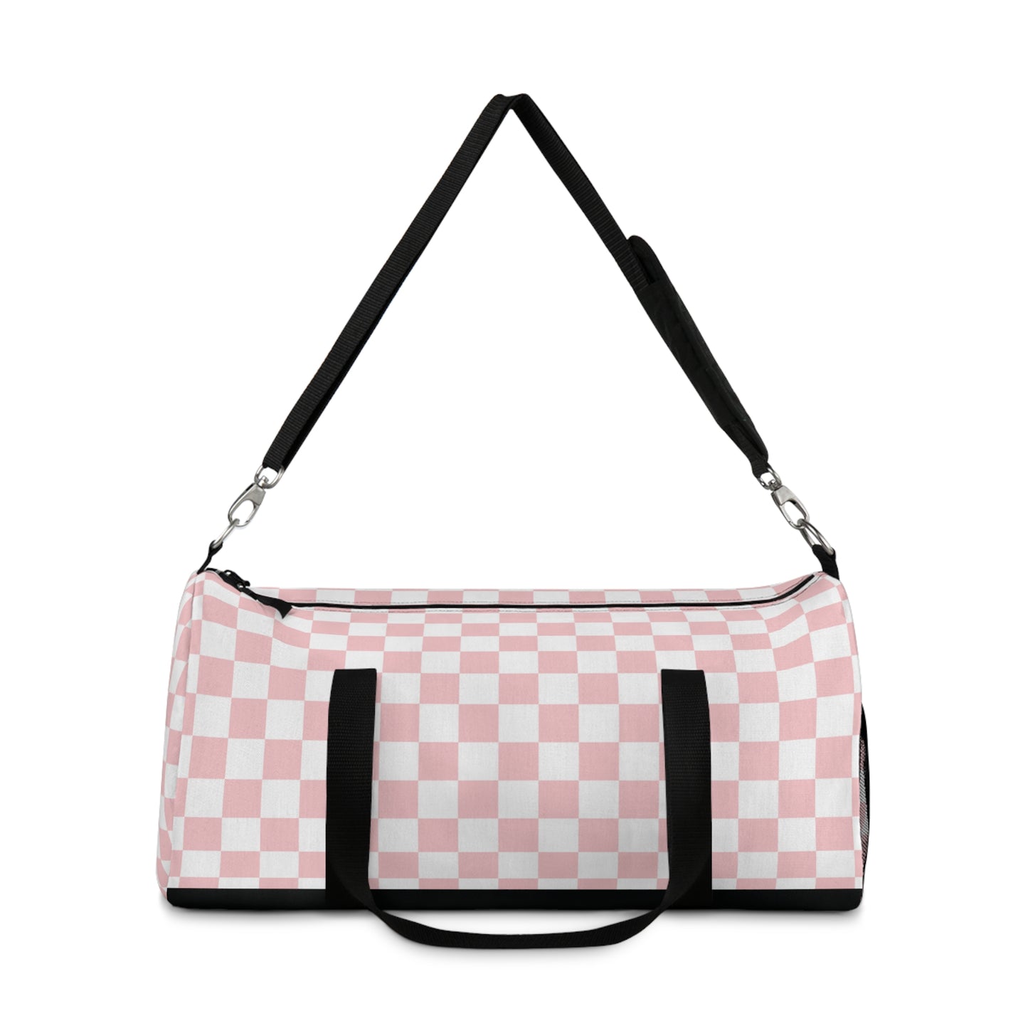 Pink checkered Duffel Bag checkered gym bag for travel