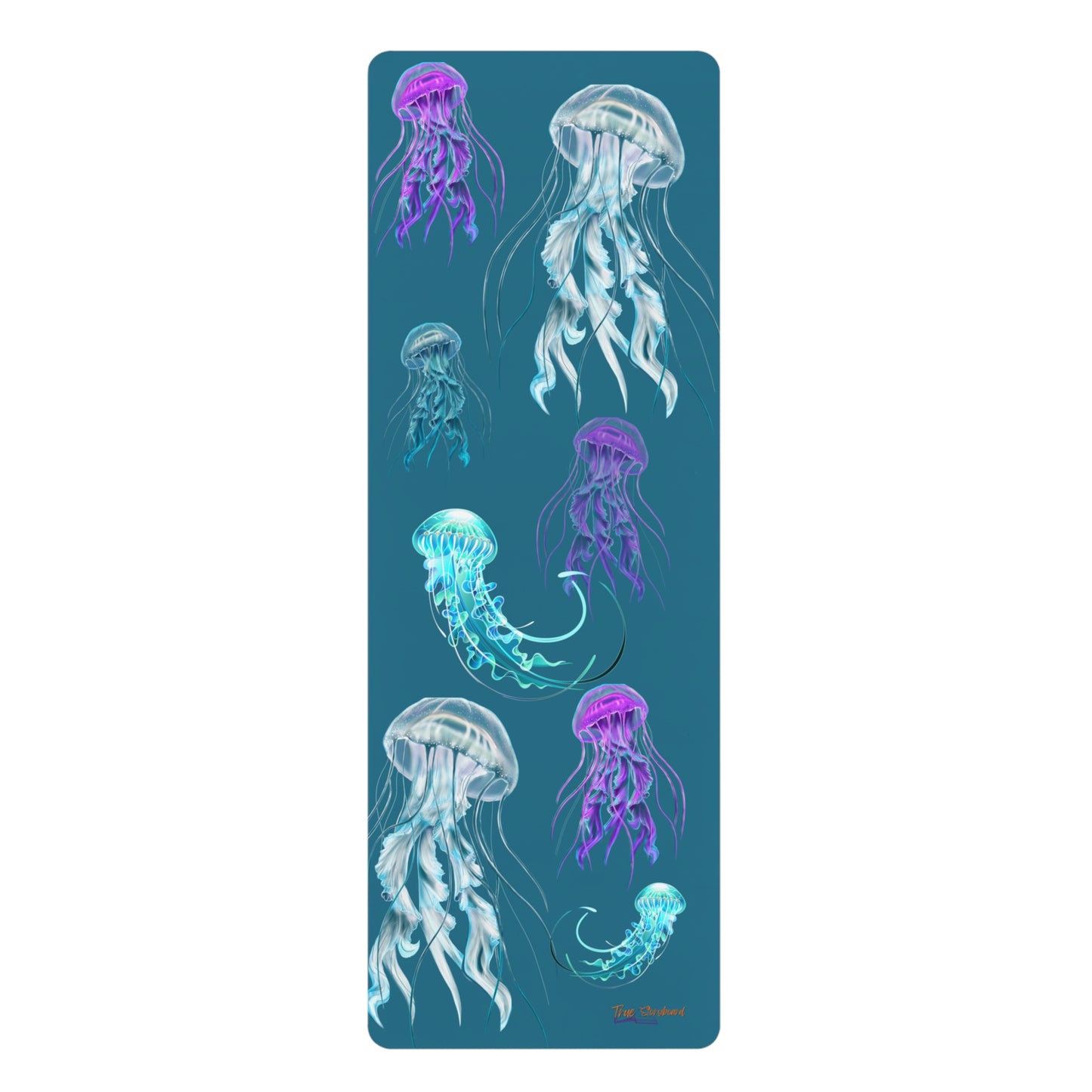 Jellyfish Yoga Mat anti-slip rubber yoga mat full print Jellyfish design