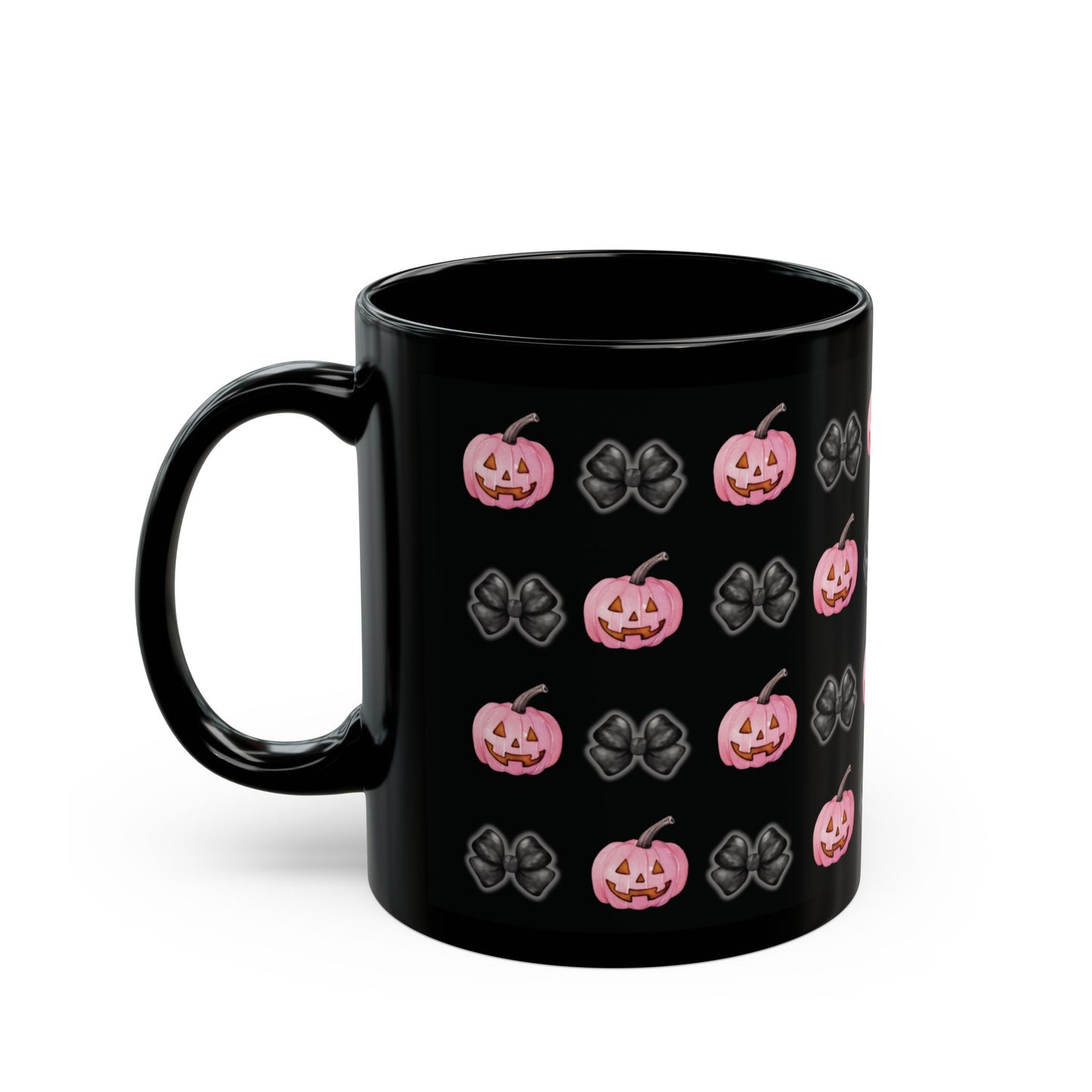 Pink Pumpkin Print Mug